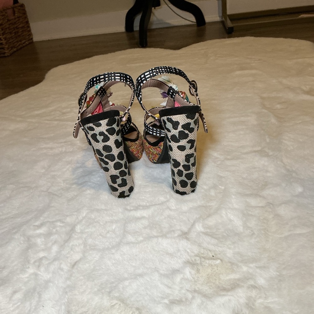 Betsey Johnson Colorful Tassel Platform Heels - Picture 4 of 4